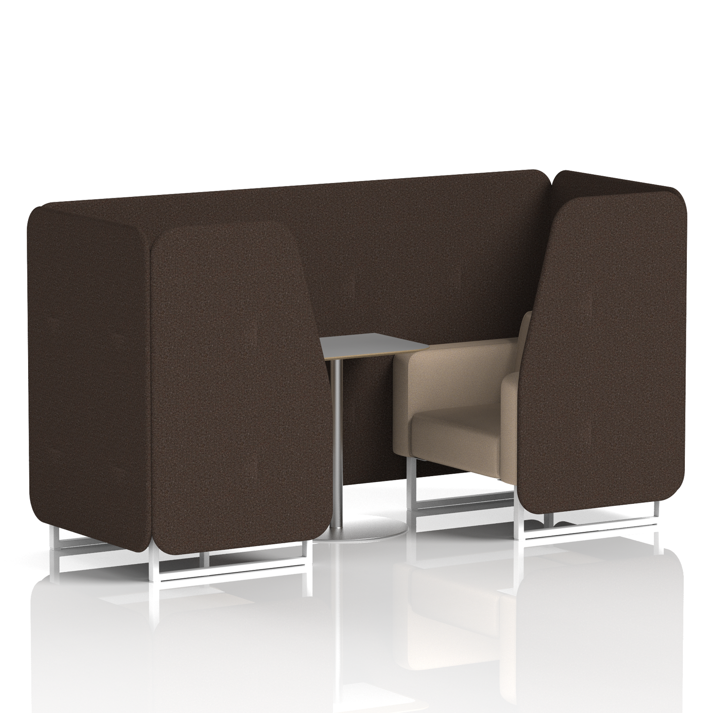 Brixworth Booth With Grey Table In Two Tone
