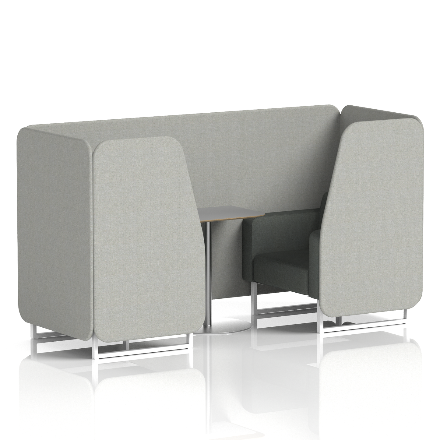 Brixworth Booth With Grey Table In Two Tone