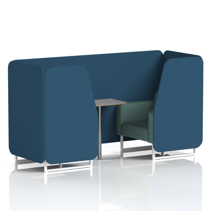 Brixworth Booth With Grey Table In Two Tone