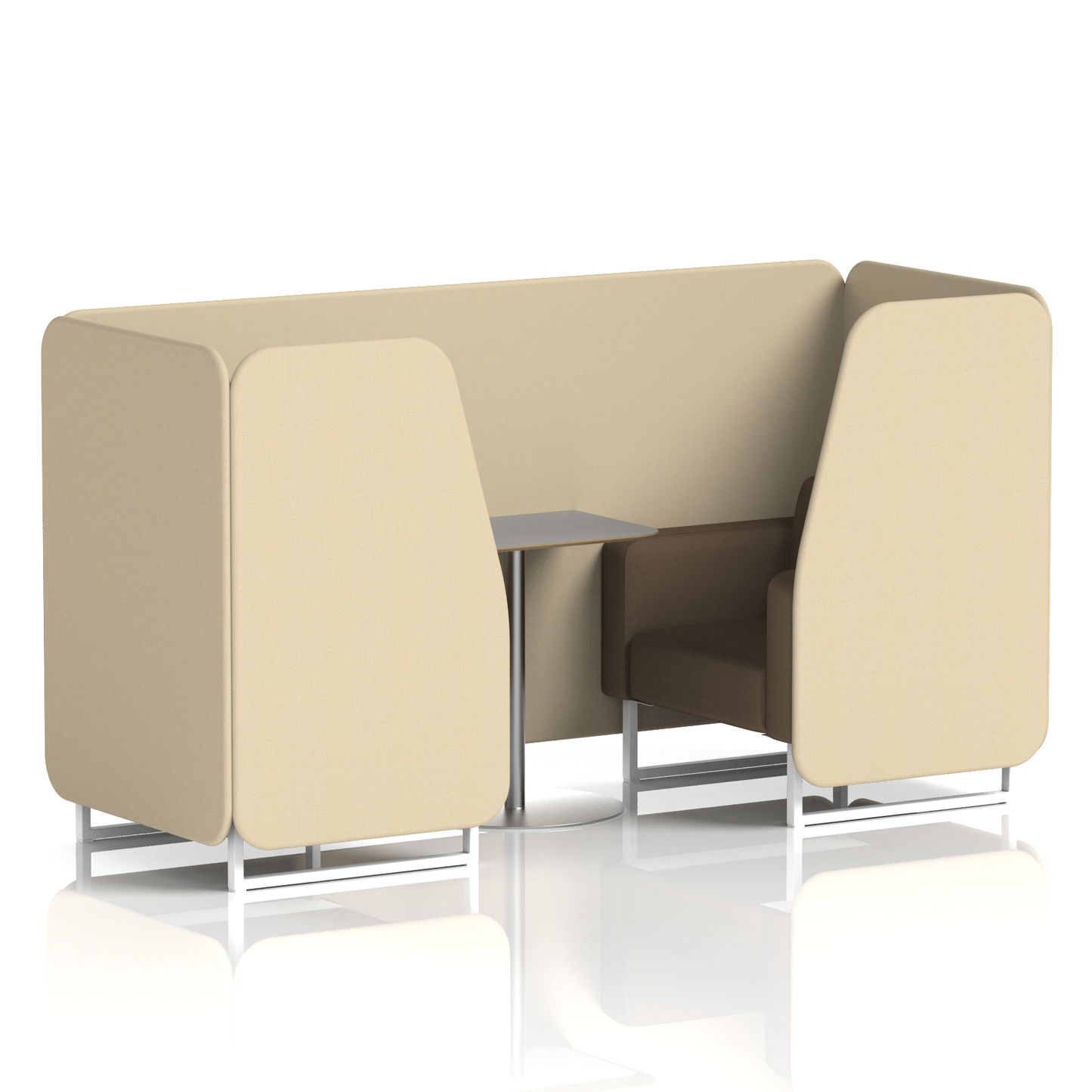 Brixworth Booth With Grey Table In Two Tone