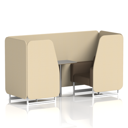 Brixworth Booth With Grey Table In Two Tone