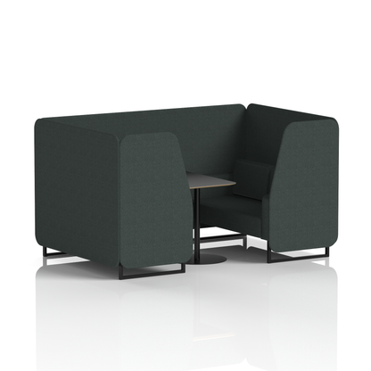 Brixworth Booth With Black Table In Single Tone