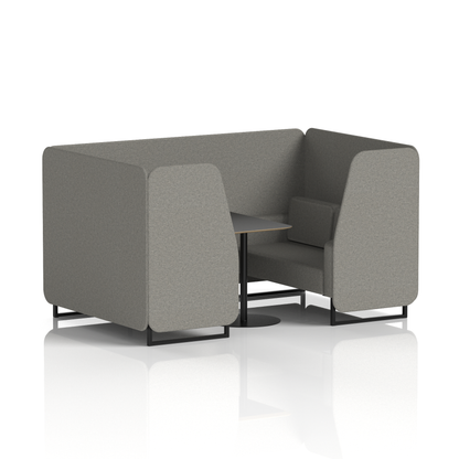 Brixworth Booth With Black Table In Single Tone