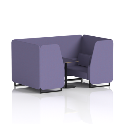 Brixworth Booth With Black Table In Single Tone