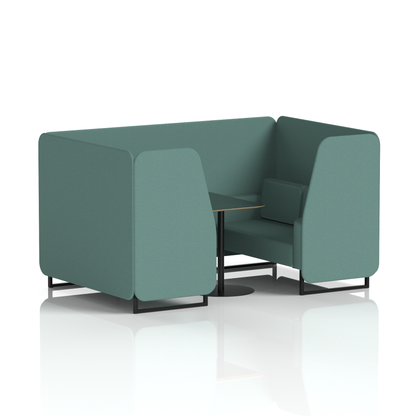 Brixworth Booth With Black Table In Single Tone