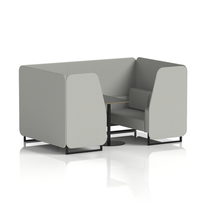 Brixworth Booth With Black Table In Single Tone