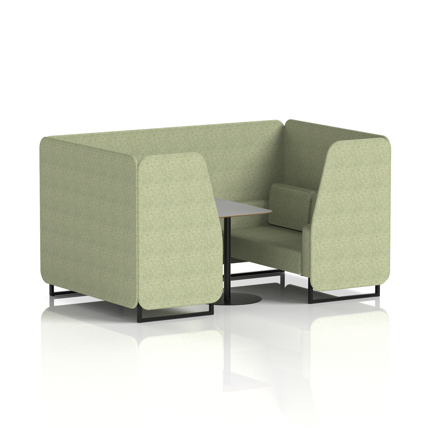 Brixworth Booth With Grey Table In Single Tone