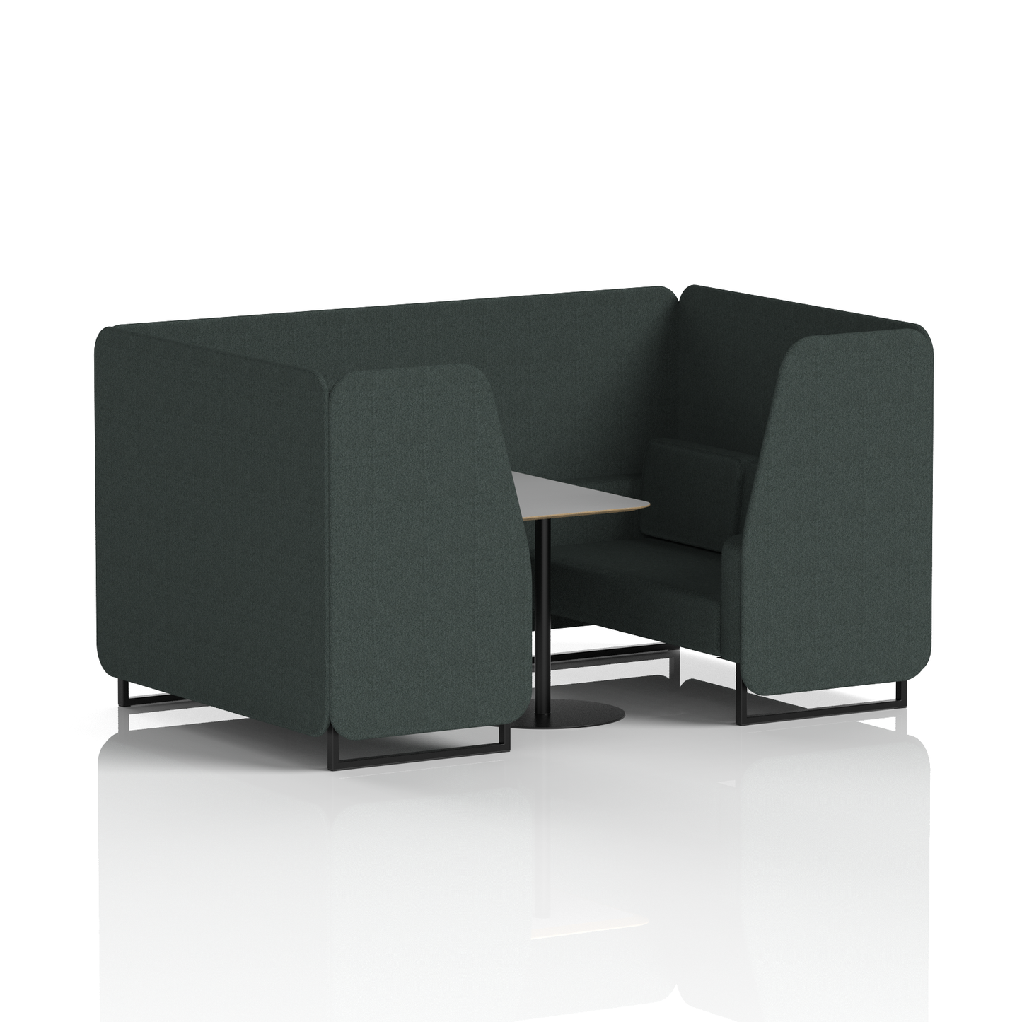 Brixworth Booth With Grey Table In Single Tone