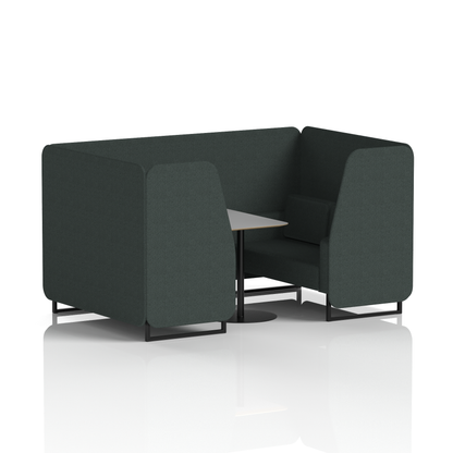 Brixworth Booth With Grey Table In Single Tone