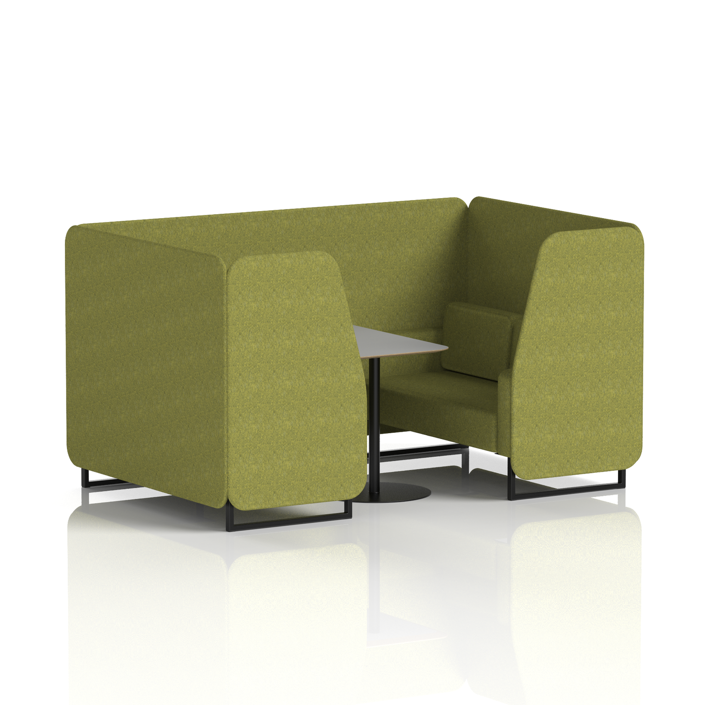 Brixworth Booth With Grey Table In Single Tone