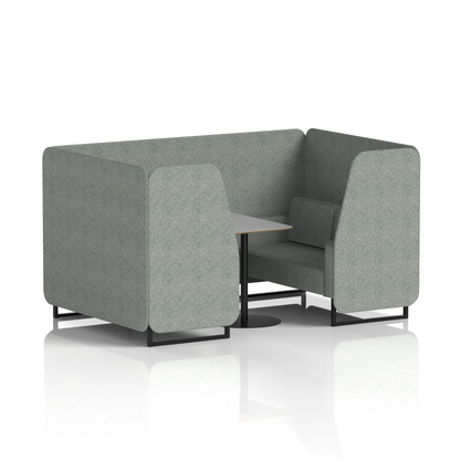 Brixworth Booth With Grey Table In Single Tone