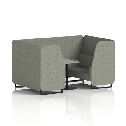 Brixworth Booth With Grey Table In Single Tone