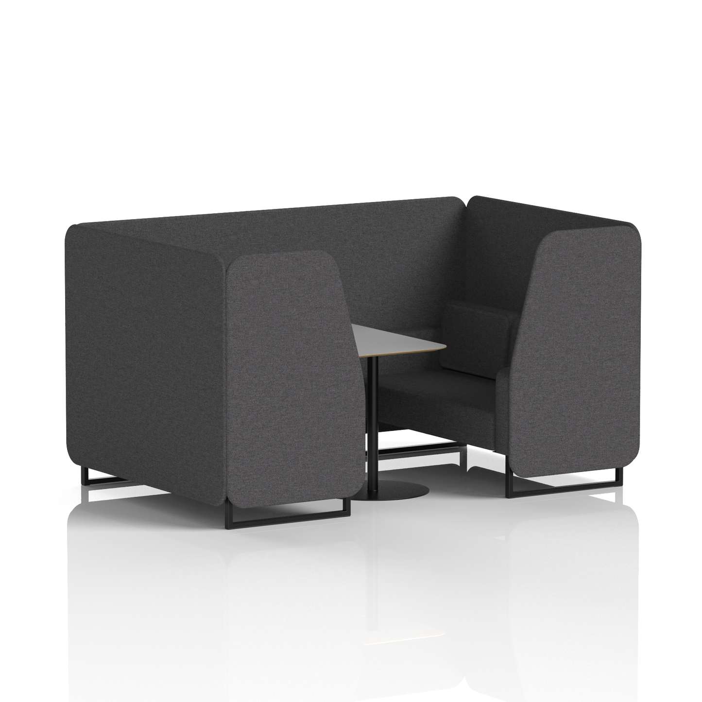 Brixworth Booth With Grey Table In Single Tone
