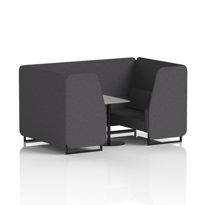 Brixworth Booth With Grey Table In Single Tone