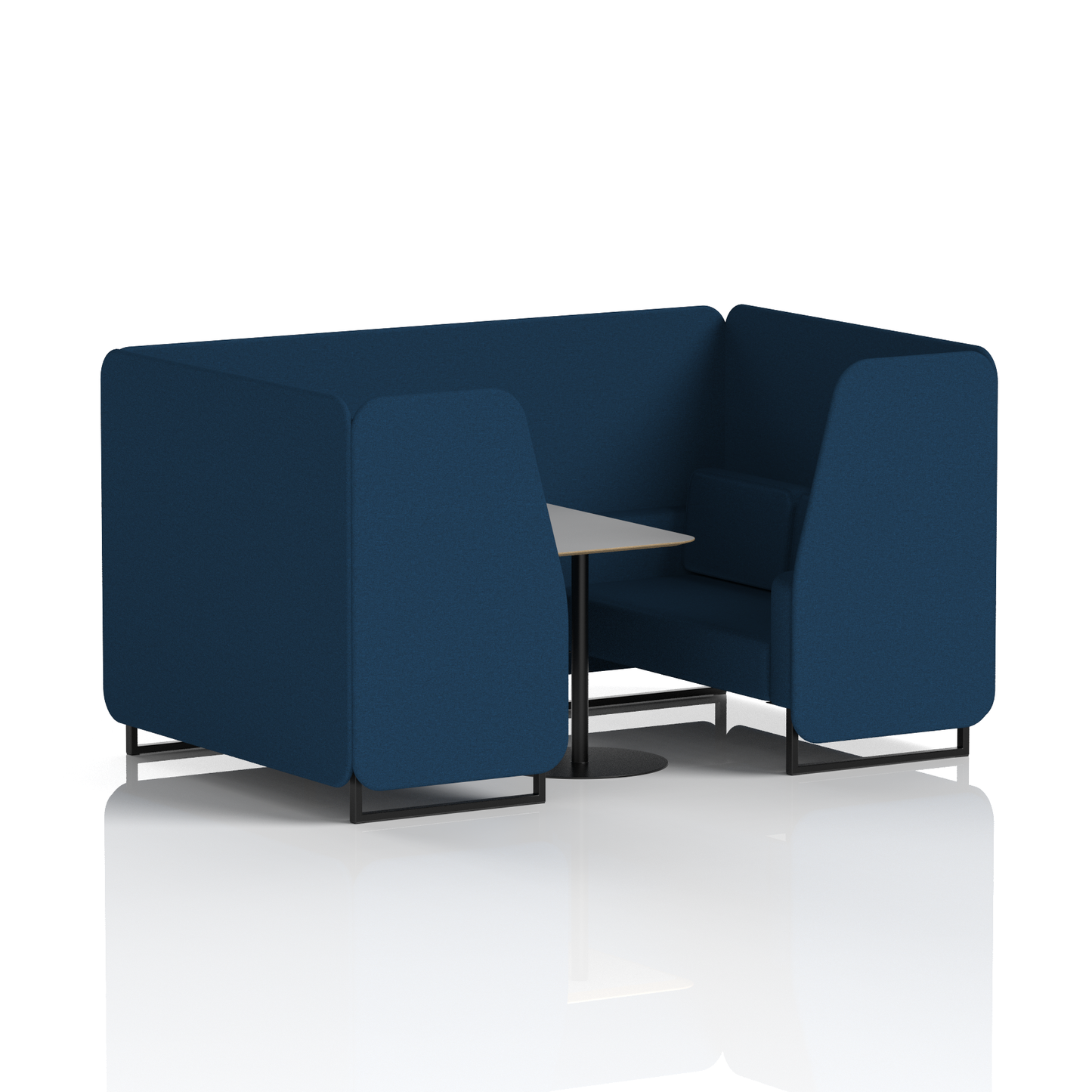 Brixworth Booth With Grey Table In Single Tone