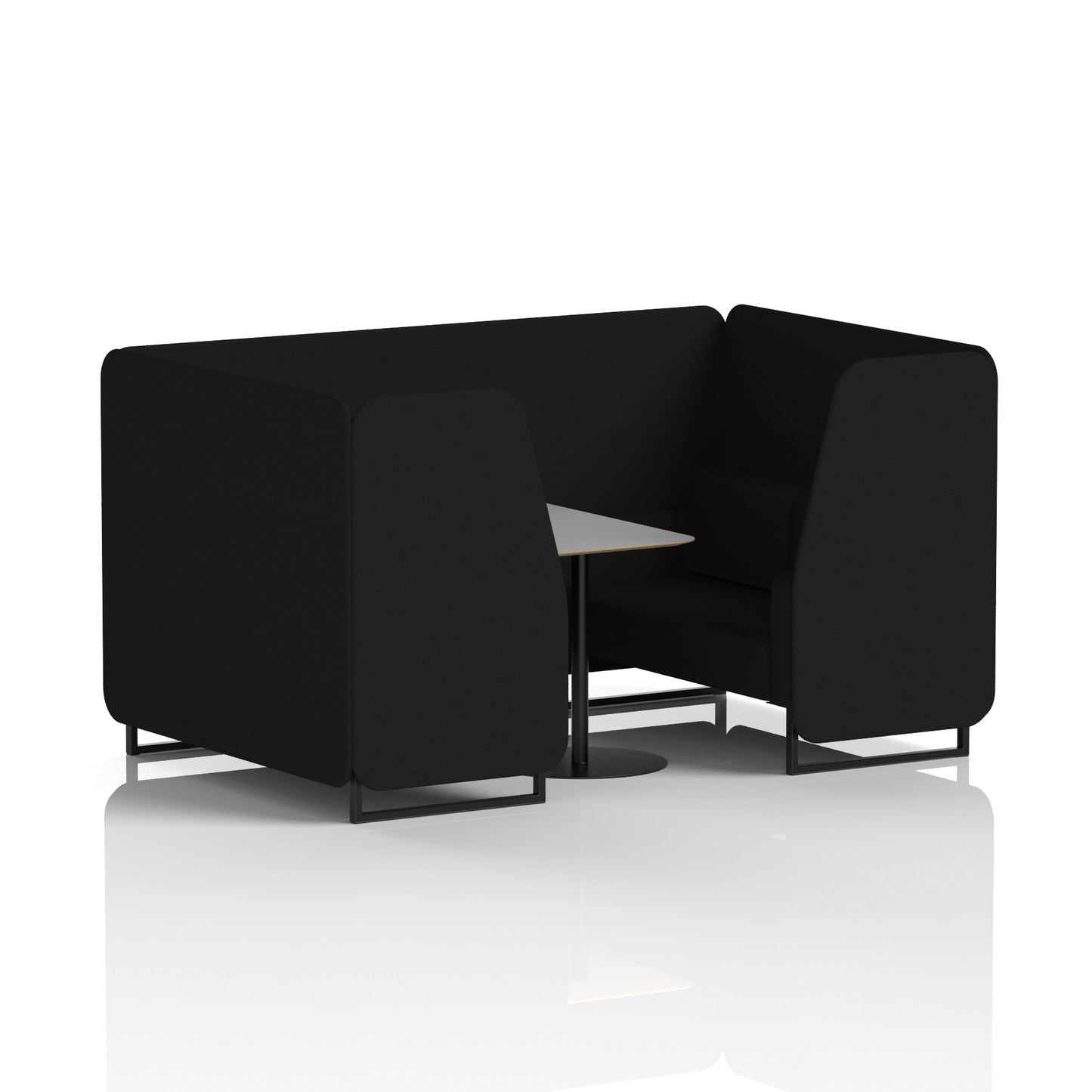 Brixworth Booth With Grey Table In Single Tone