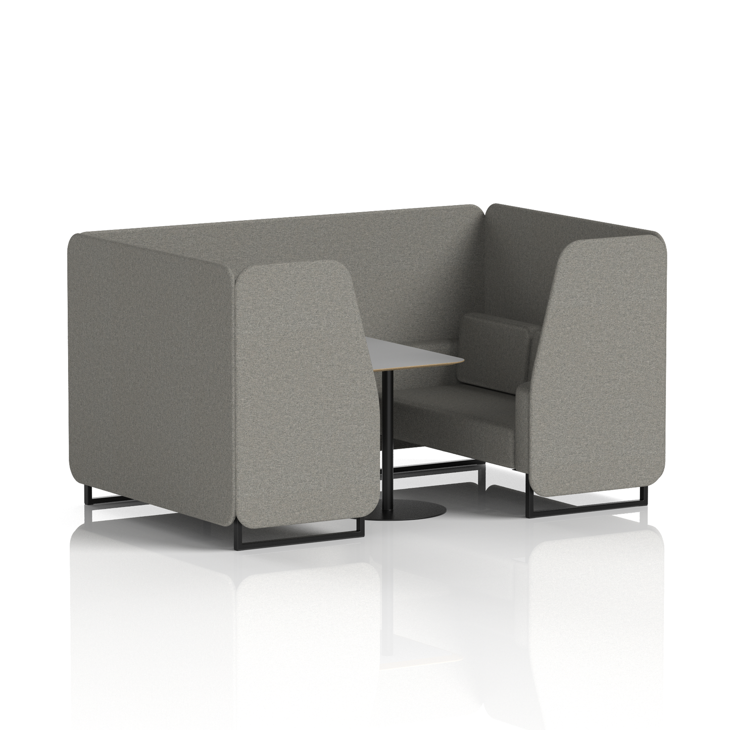 Brixworth Booth With Grey Table In Single Tone