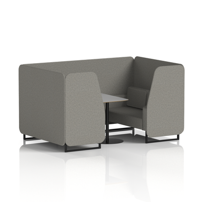 Brixworth Booth With Grey Table In Single Tone