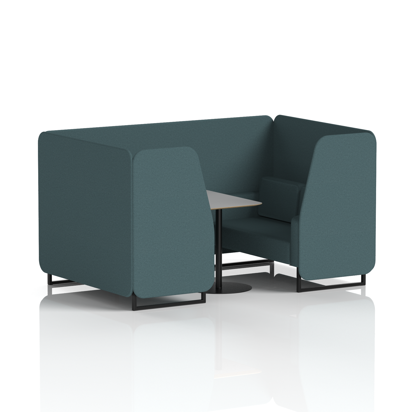 Brixworth Booth With Grey Table In Single Tone