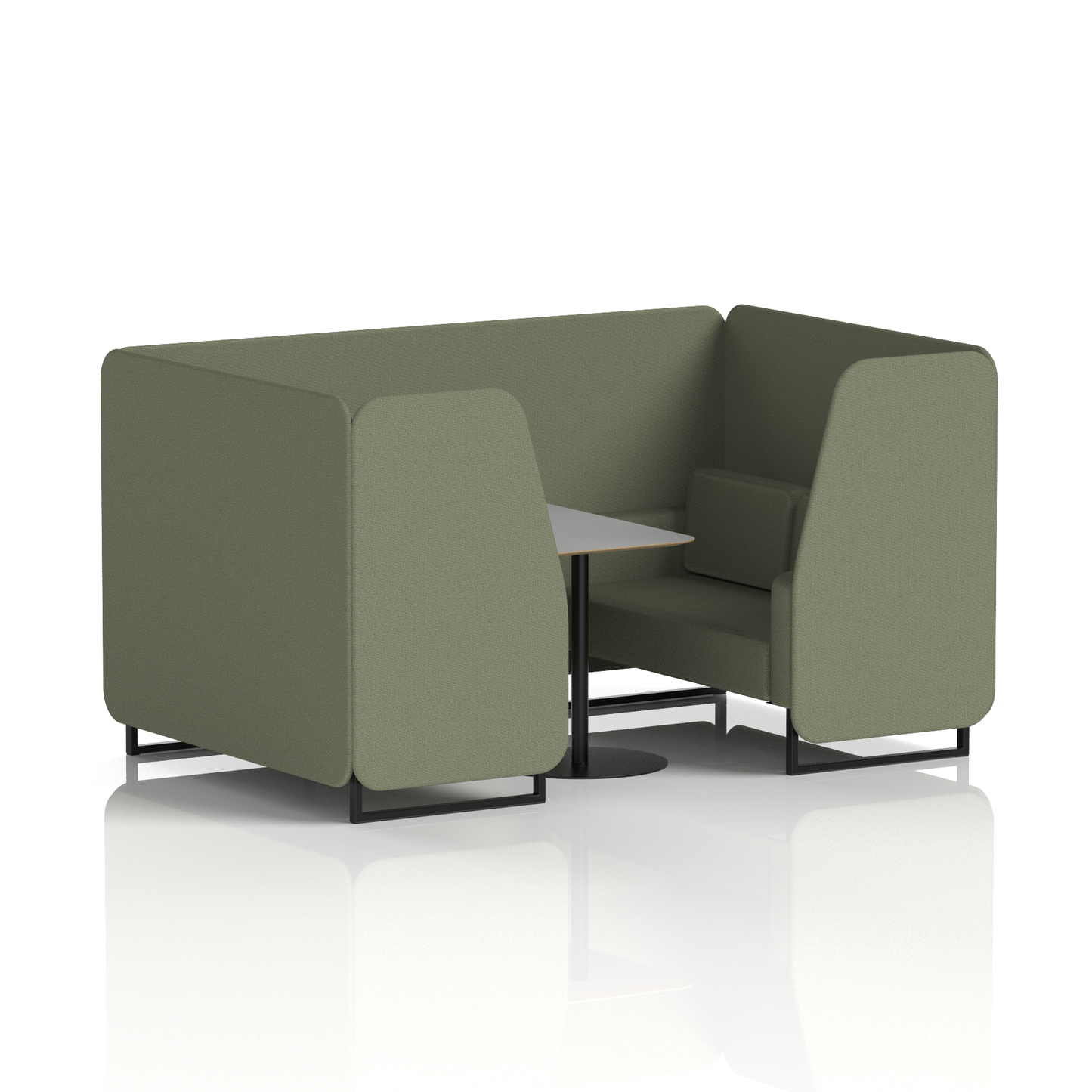 Brixworth Booth With Grey Table In Single Tone