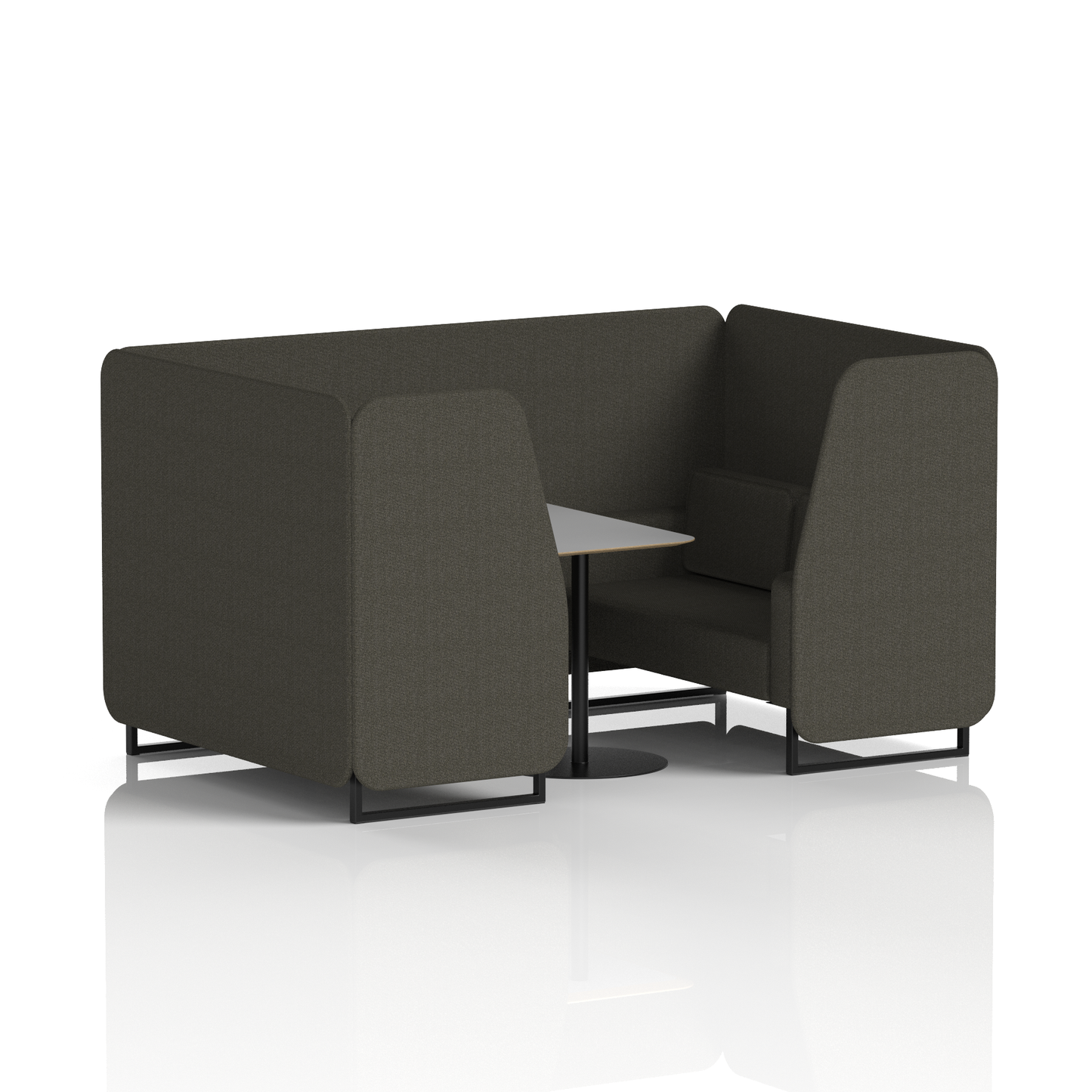 Brixworth Booth With Grey Table In Single Tone