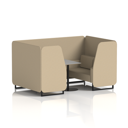 Brixworth Booth With Grey Table In Single Tone