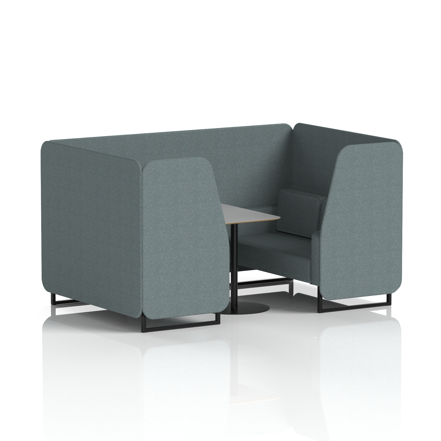 Brixworth Booth With Grey Table In Single Tone