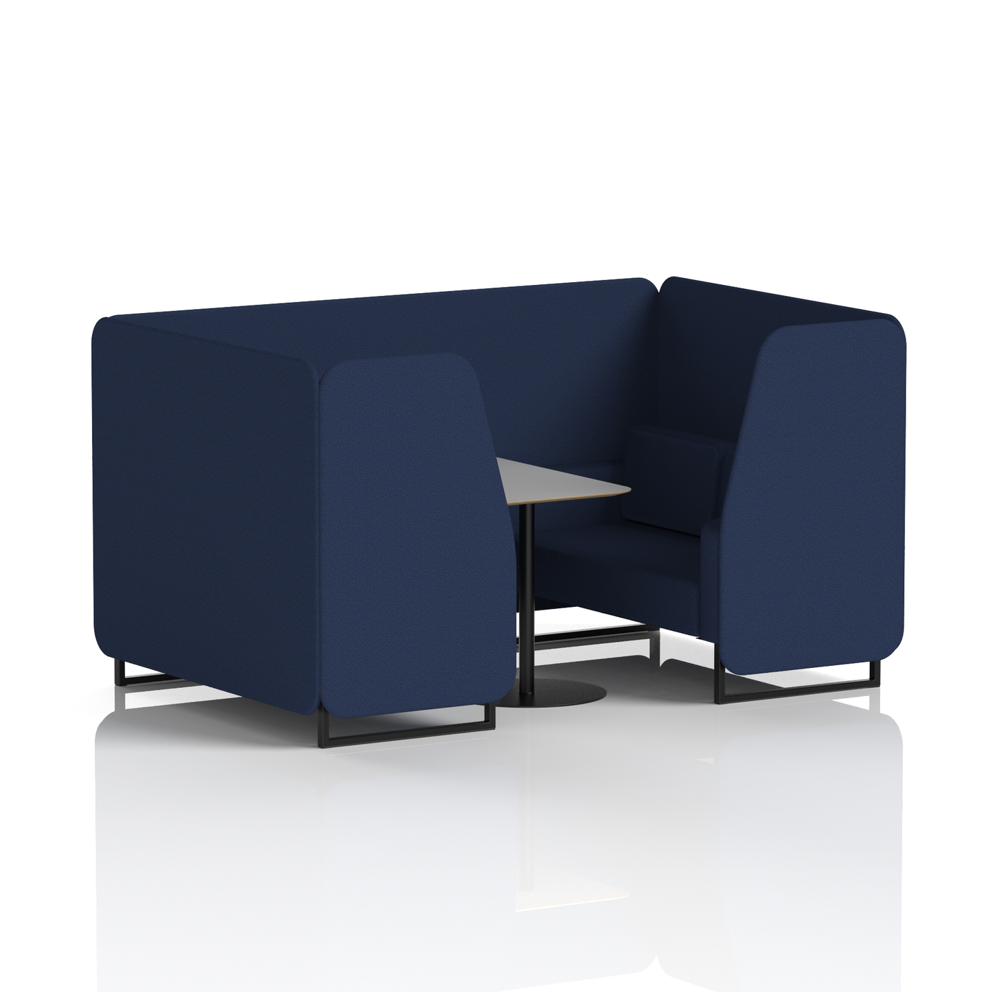 Brixworth Booth With Grey Table In Single Tone
