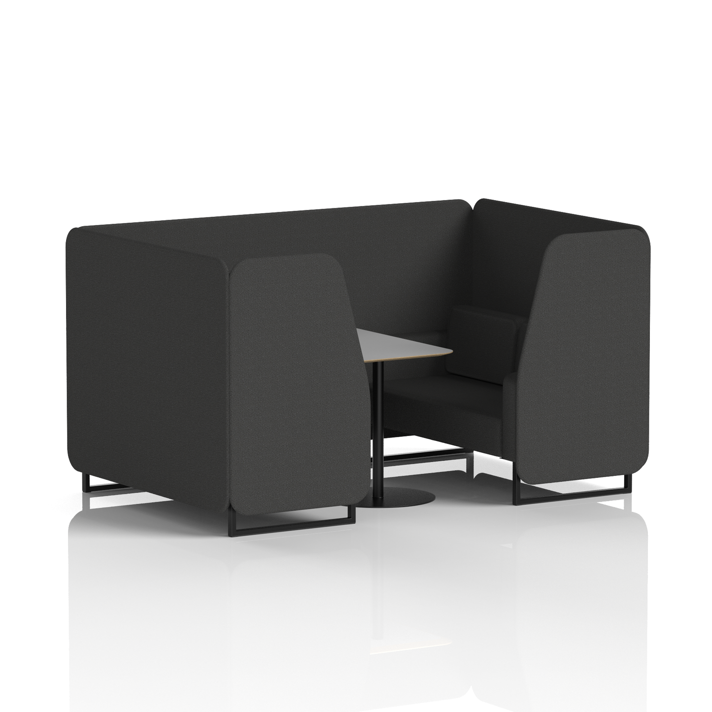 Brixworth Booth With Grey Table In Single Tone