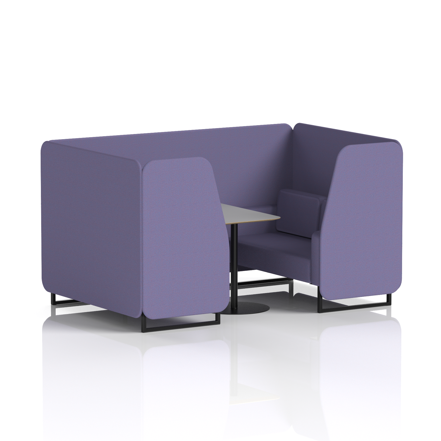 Brixworth Booth With Grey Table In Single Tone