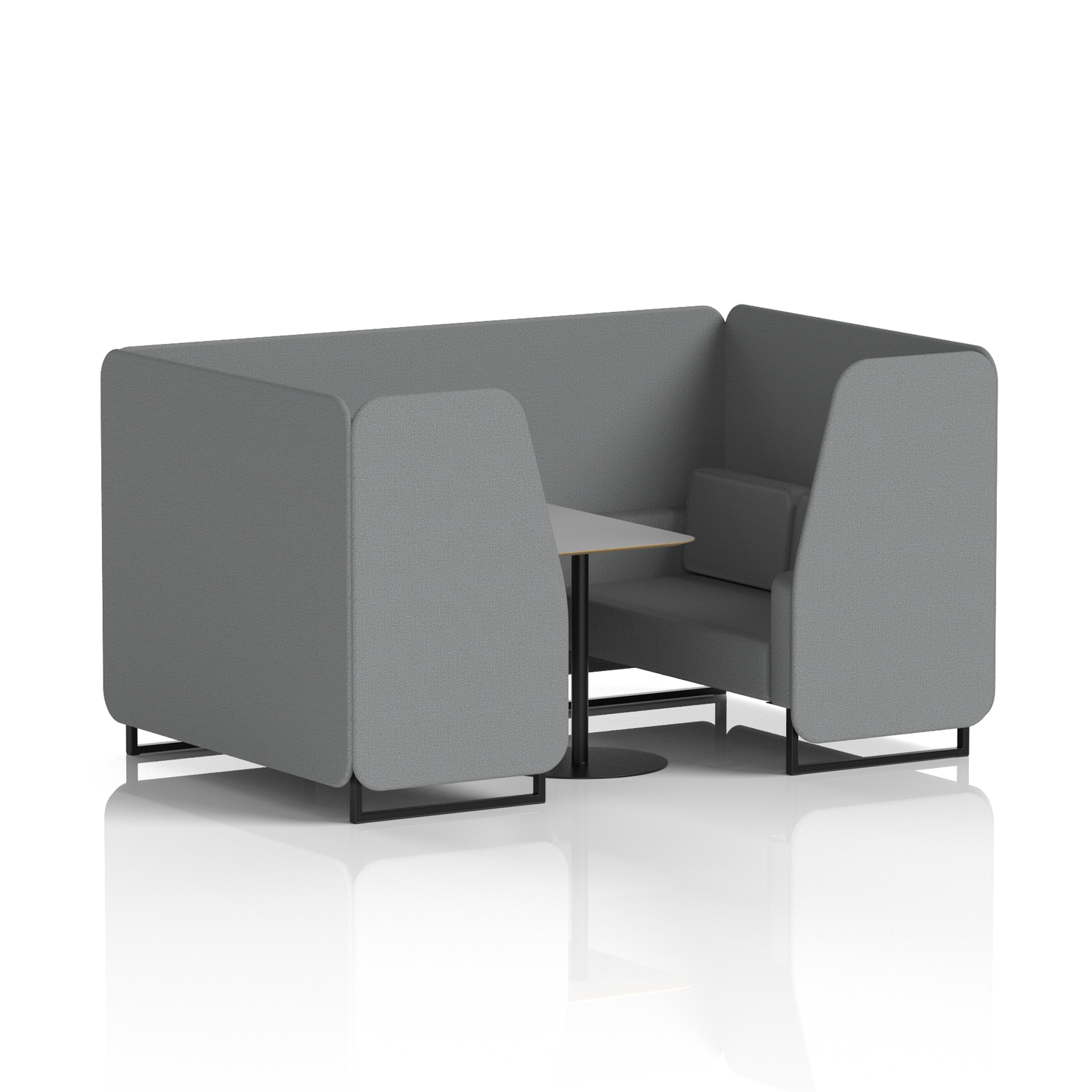 Brixworth Booth With Grey Table In Single Tone