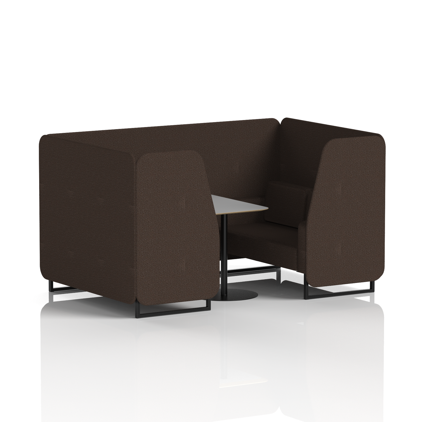 Brixworth Booth With Grey Table In Single Tone