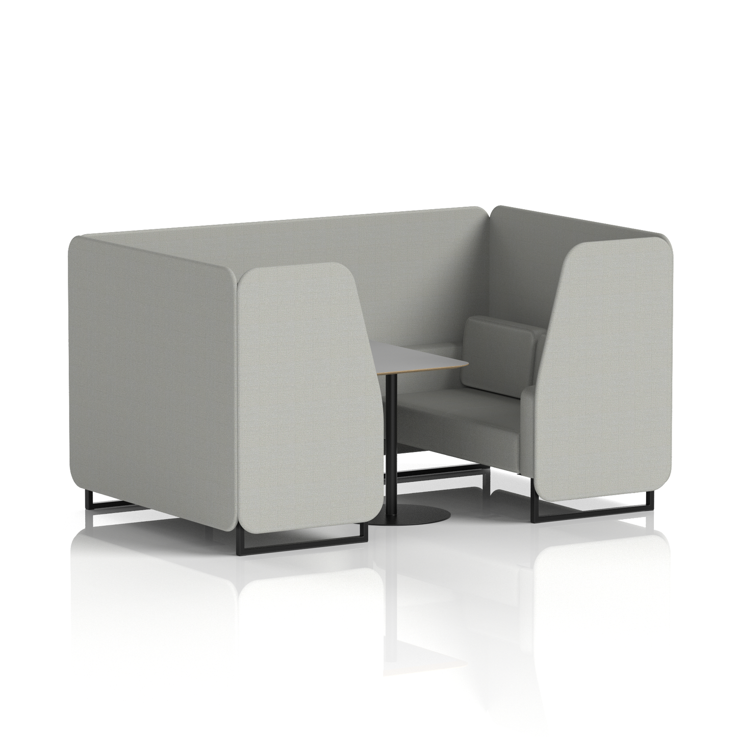 Brixworth Booth With Grey Table In Single Tone