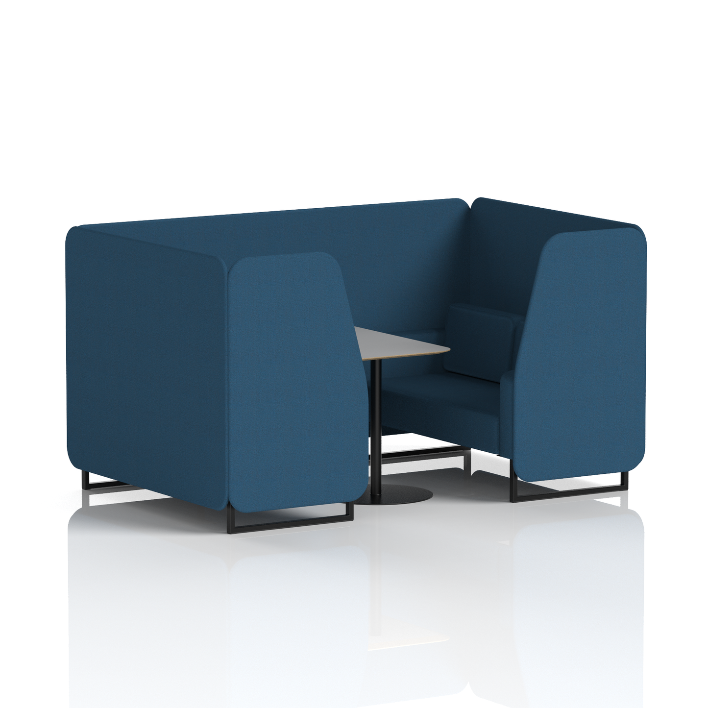 Brixworth Booth With Grey Table In Single Tone