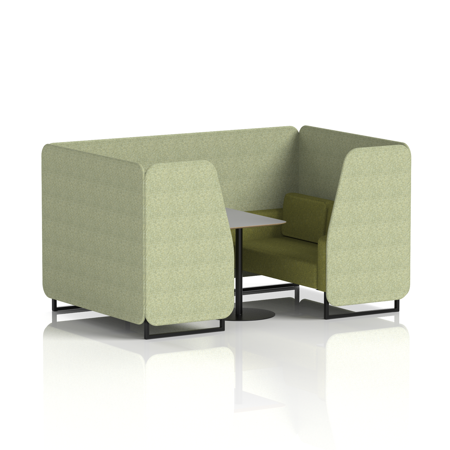 Brixworth Booth With Grey Table In Two Tone