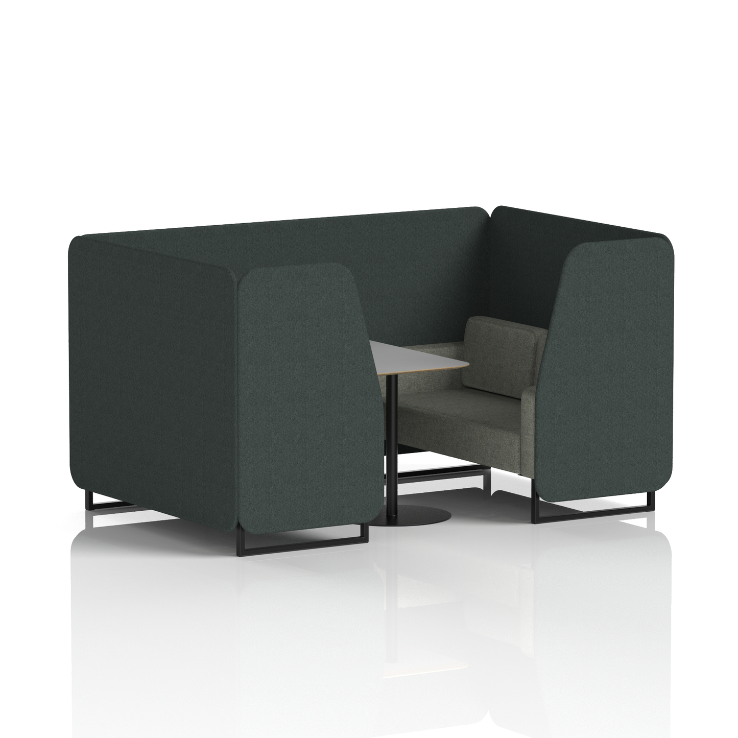 Brixworth Booth With Grey Table In Two Tone
