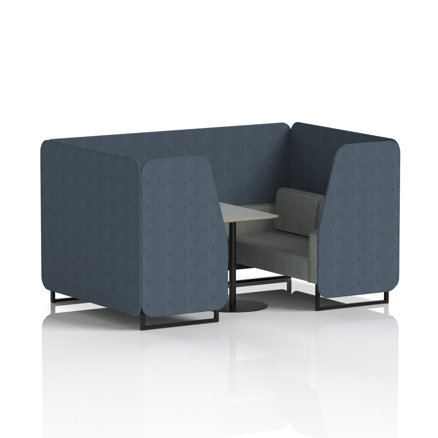 Brixworth Booth With Grey Table In Two Tone