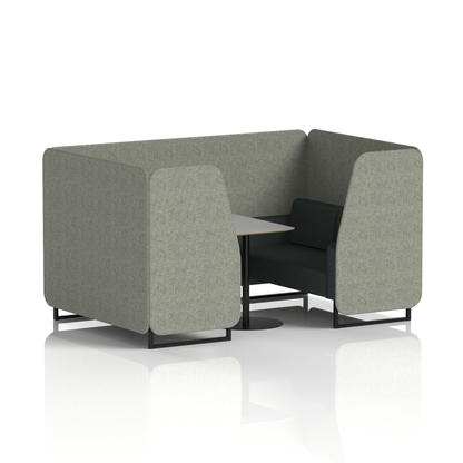 Brixworth Booth With Grey Table In Two Tone