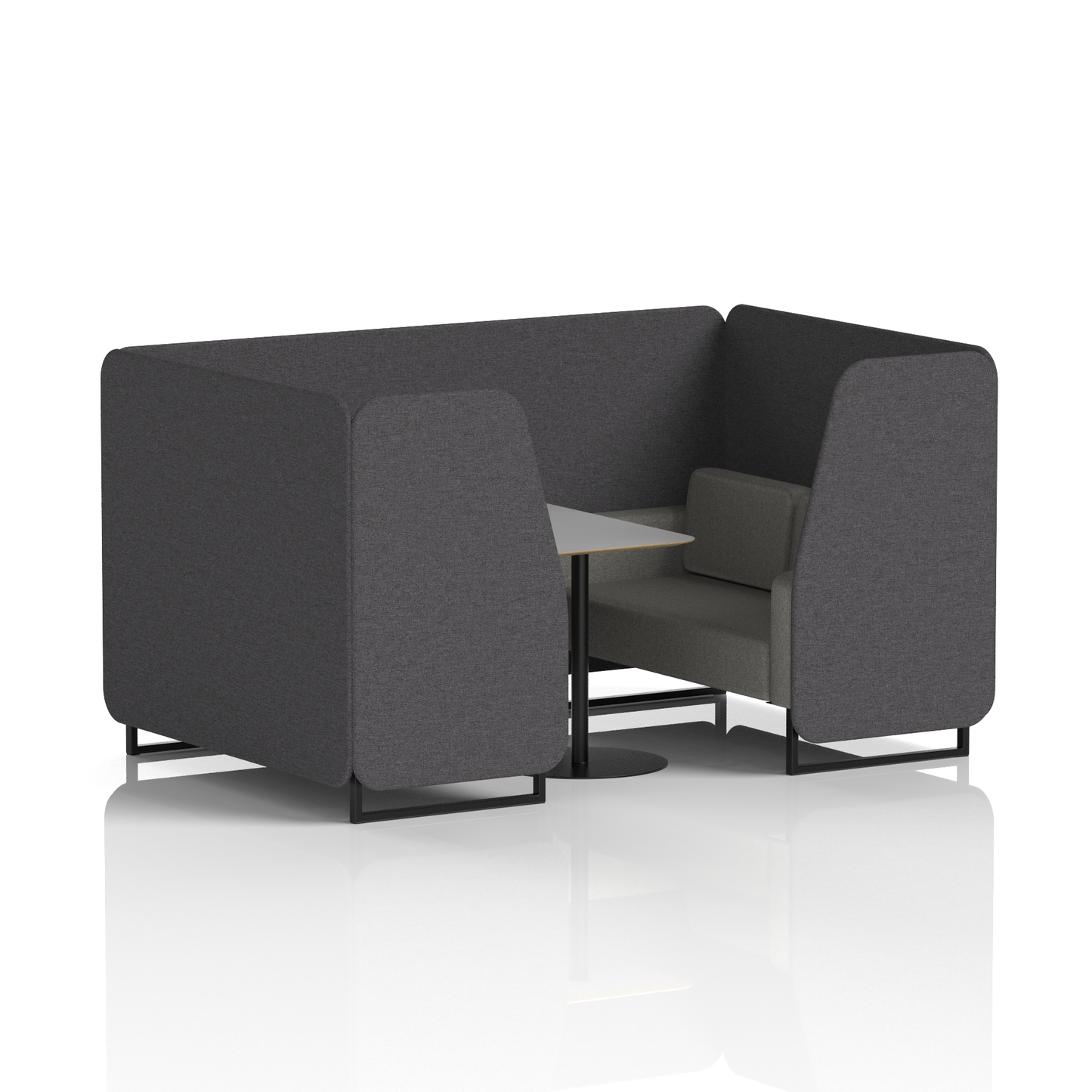 Brixworth Booth With Grey Table In Two Tone