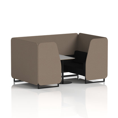 Brixworth Booth With Grey Table In Two Tone