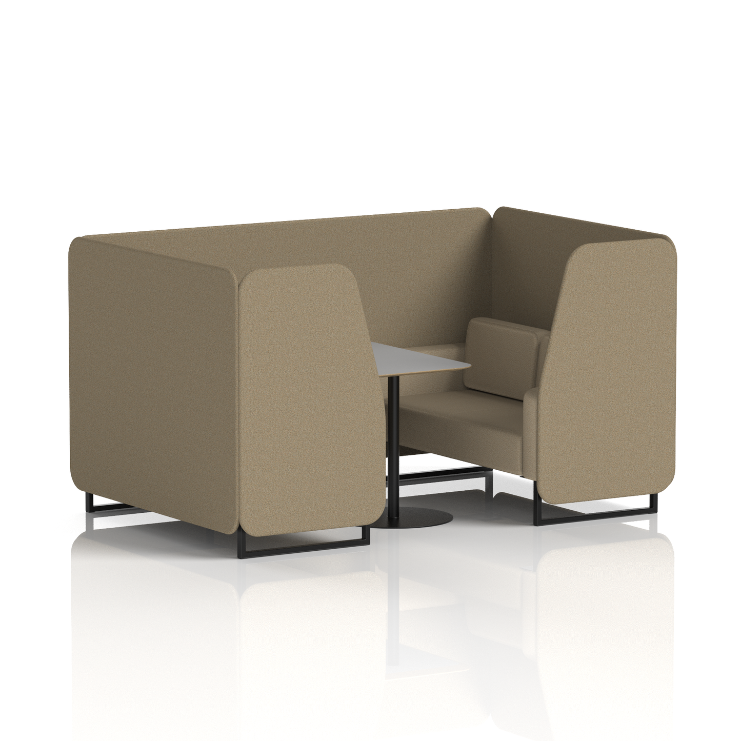 Brixworth Booth With Grey Table In Two Tone