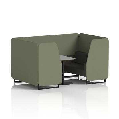 Brixworth Booth With Grey Table In Two Tone