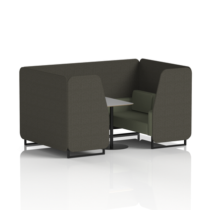 Brixworth Booth With Grey Table In Two Tone