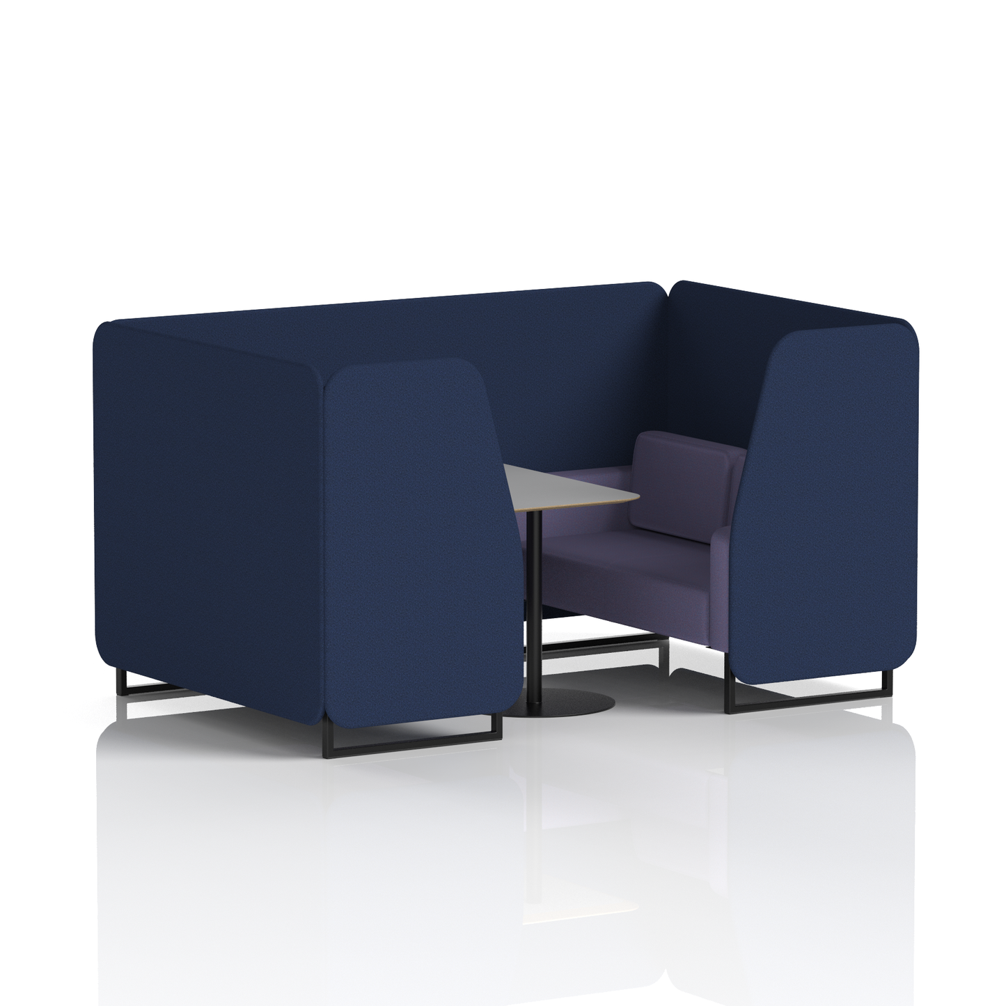 Brixworth Booth With Grey Table In Two Tone