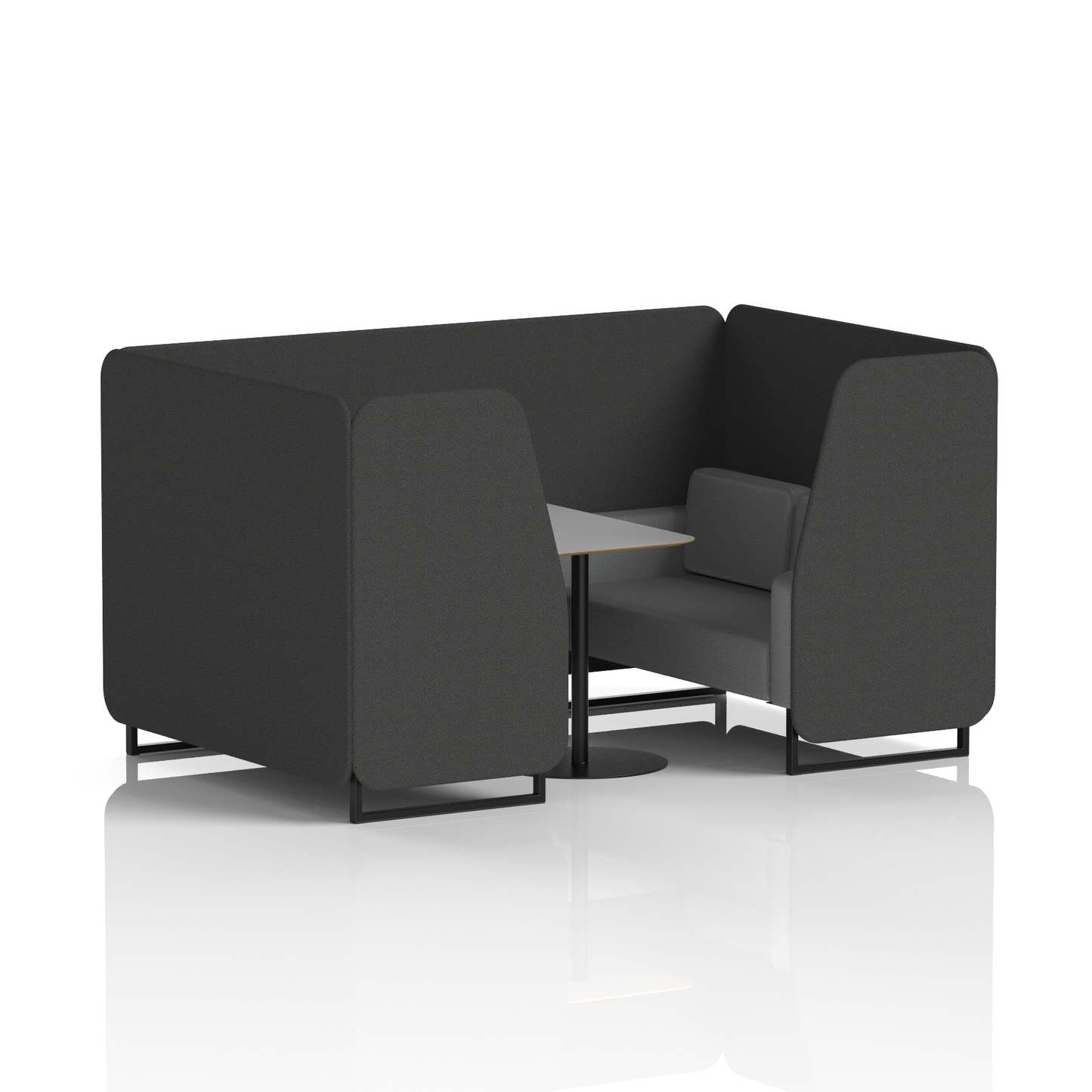 Brixworth Booth With Grey Table In Two Tone