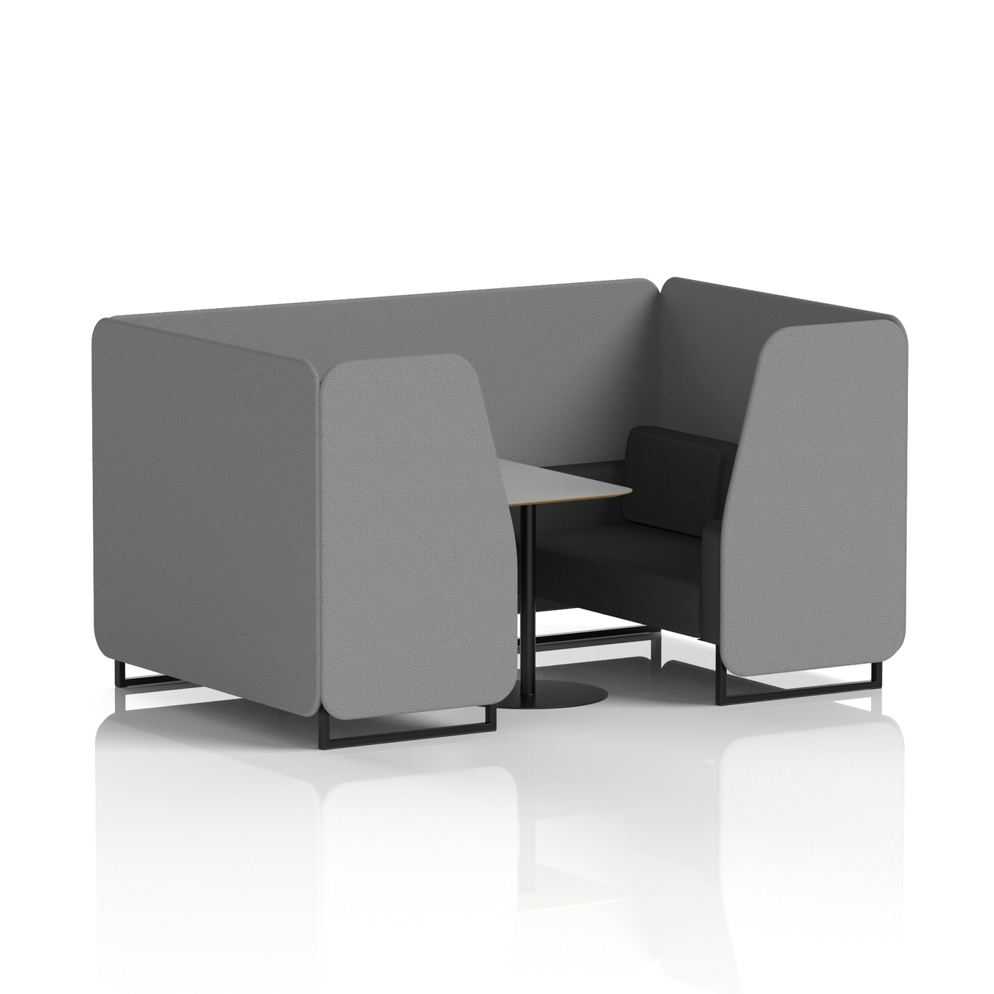 Brixworth Booth With Grey Table In Two Tone