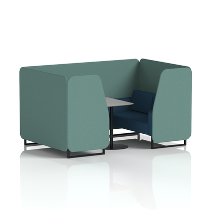 Brixworth Booth With Grey Table In Two Tone