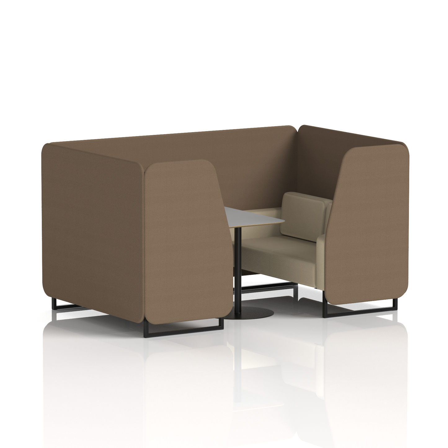 Brixworth Booth With Grey Table In Two Tone