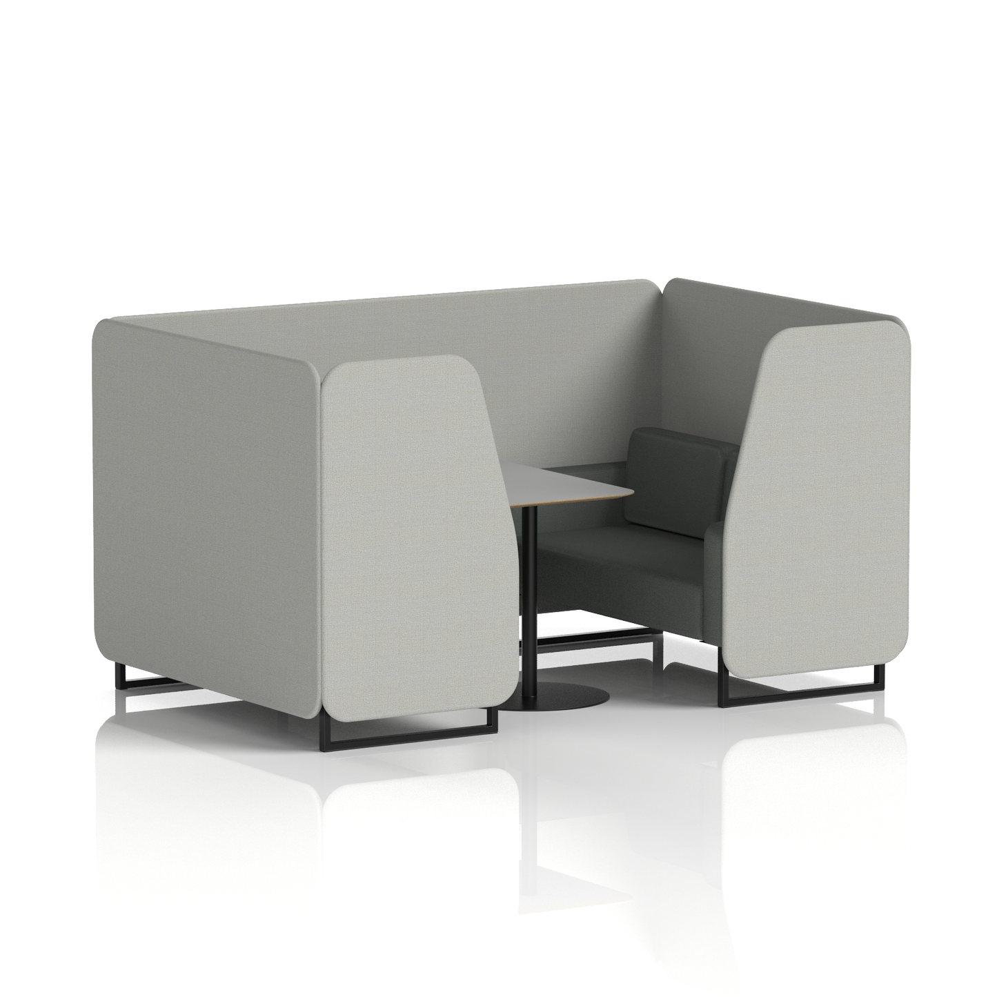 Brixworth Booth With Grey Table In Two Tone