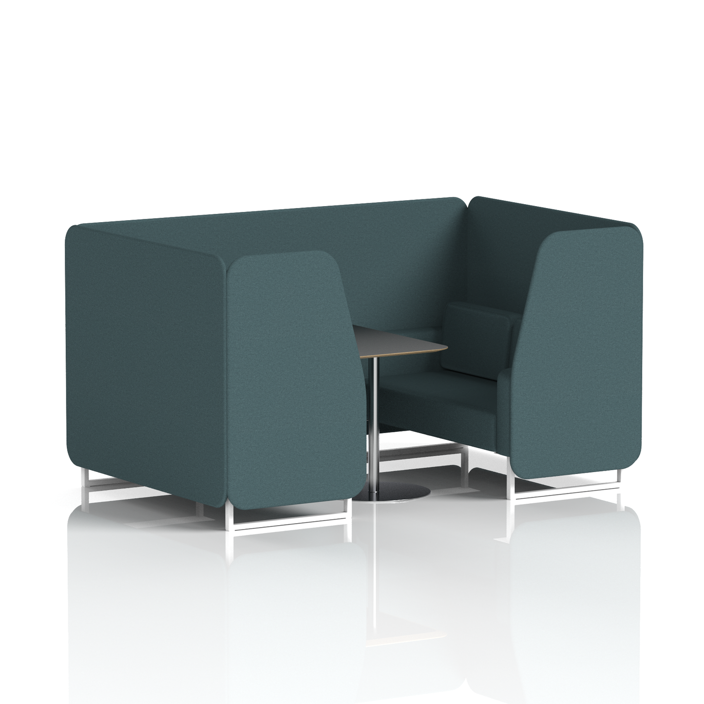 Brixworth Booth With Black Table In Single Tone